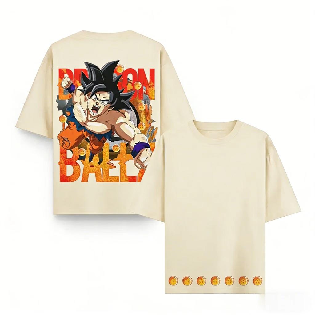 2026 New Summer Dragon Ball 40th Anniversary Son Goku Cotton Anime Printed Tshirt Casual Streetwear Unisex Y2k Ins