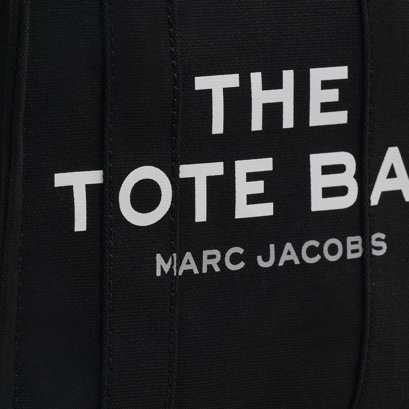 Marc Jacobs Канвасная сумка-тоут с принтом букв Сумка для покупок Наплечная сумка Через плечо Мини-сумки-тоут Женские Черный M0016493-001