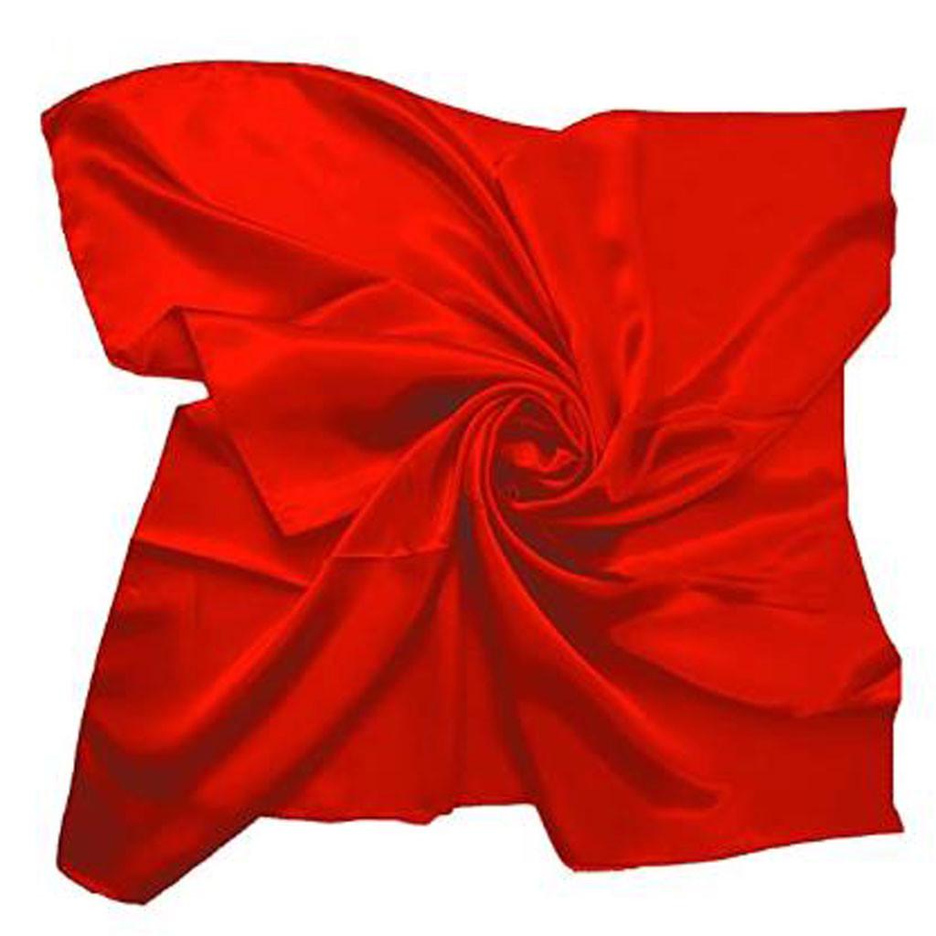 Атласный шелковый большой квадратный простой шарф на шею размером 90x90 см в морском стиле, 24 цвета