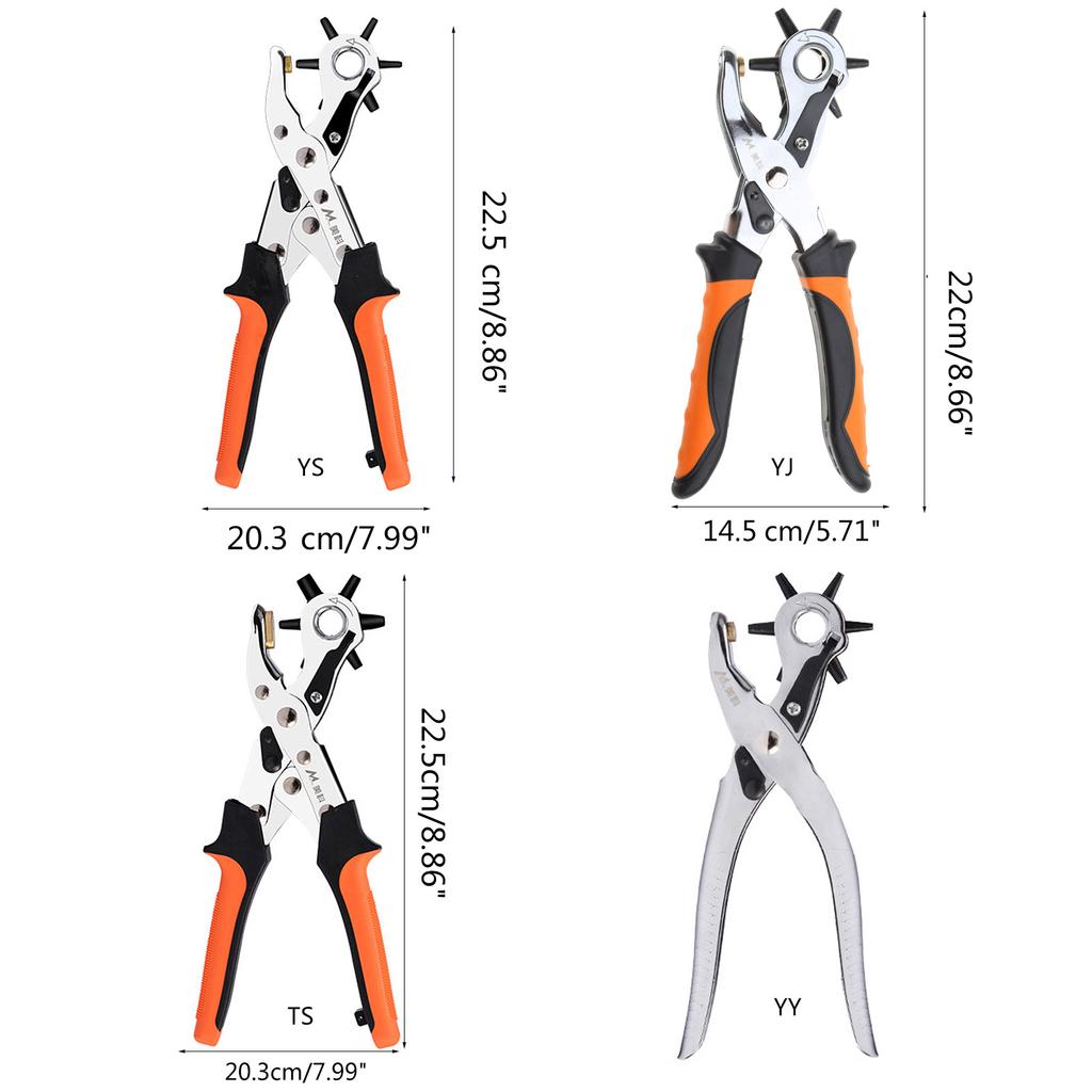 Professional Leather Hole Puncher Leather Punch Tool for Belts Watch Bands Handbag Straps Leather Hole Puncher for Craft