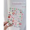 New Year National Trendy Style Cute Relief Spring Festival Nail Stickers