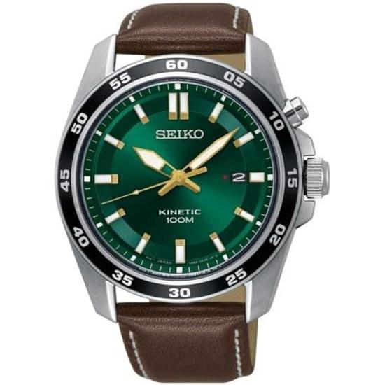 Seiko Наручные часы KINETIC SKA791P1 мужские зеленый циферблат