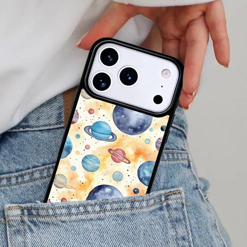 Чехол для телефона "Планеты и кометы" для iPhone 17ProMax 12 13 14 15 16e 17 Pro Max Plus Air Cover