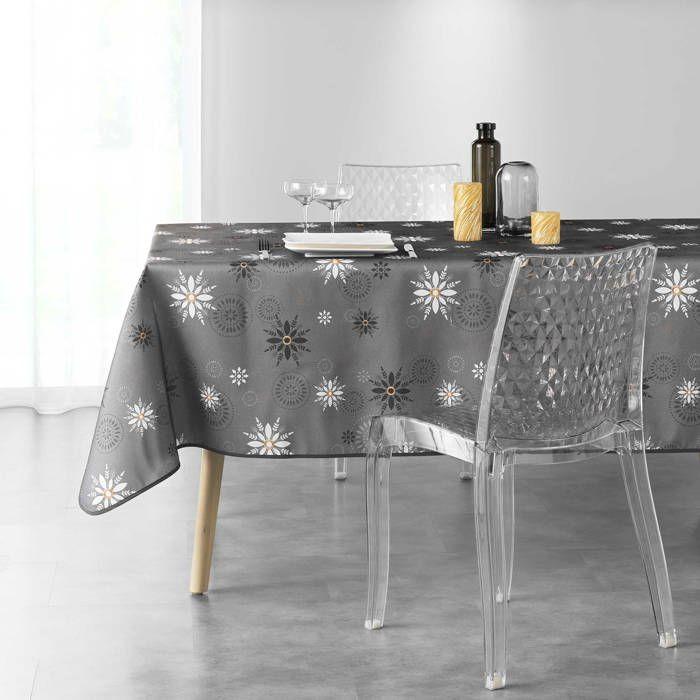 Nappe rectangle 150 x 300 cm L&amp;#39enchante anthracite