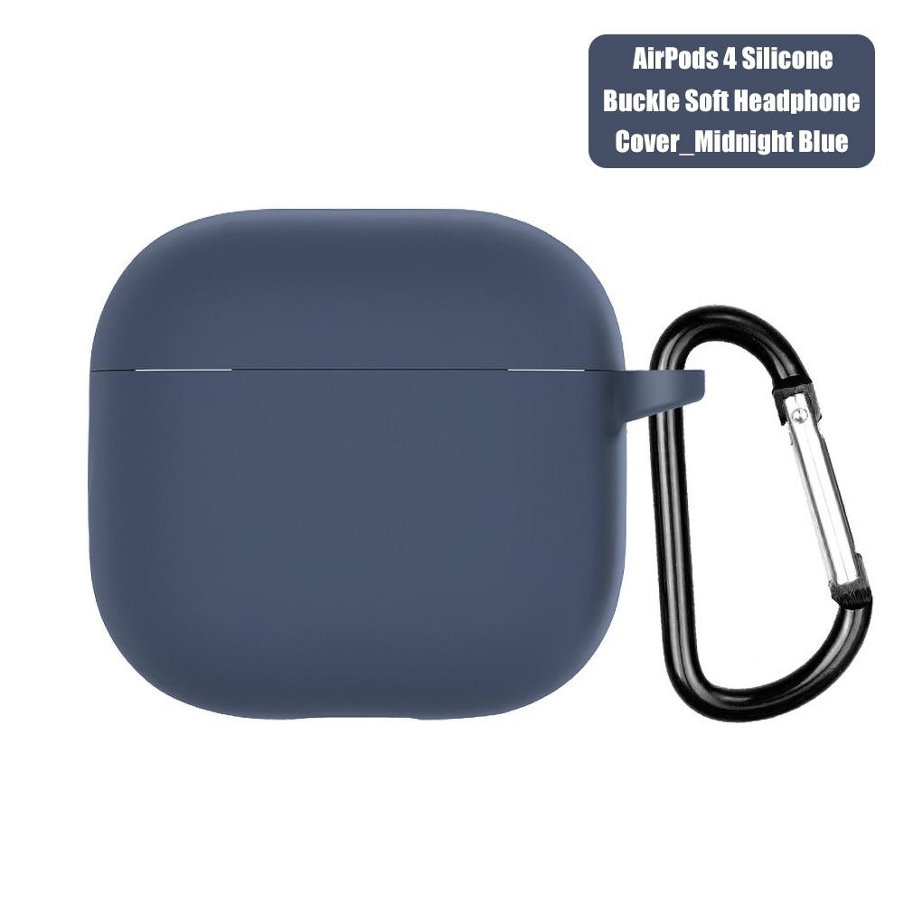 Для Airpods 4 защитный чехол силиконовый беспроводные наушники матовый Macaron сплошной цвет TPU окрашенный защитный чехол Air Pods 4