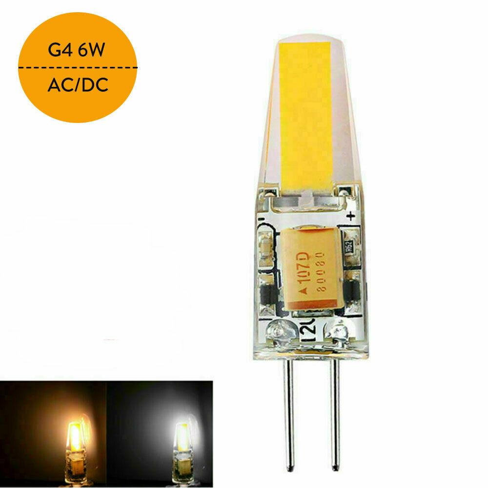 5 шт. Мини G5 1505 SMD COB Светодиодная лампа AC/DC 12V 220V Светодиодная COB лампа Теплый/Холодный белый 6W Светодиодный свет Замена галогенной лампы 40W