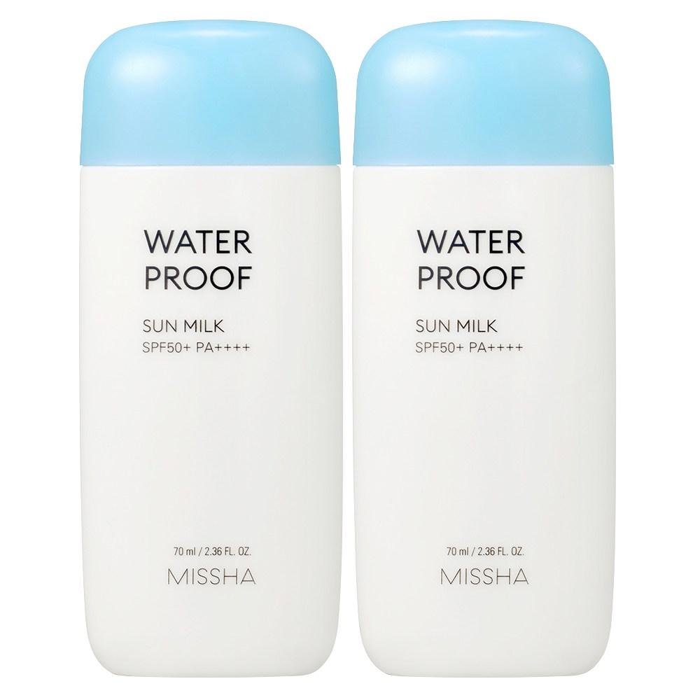 MISSHA All Around Safe Block Waterproof Sunmilk SPF50+ PA++++, 70ml, 2 Units