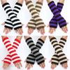 Knitted Long Wrist Gloves Half Finger Ankle Wrist Sleeves Punk Arm Warm Gloves Girls Women