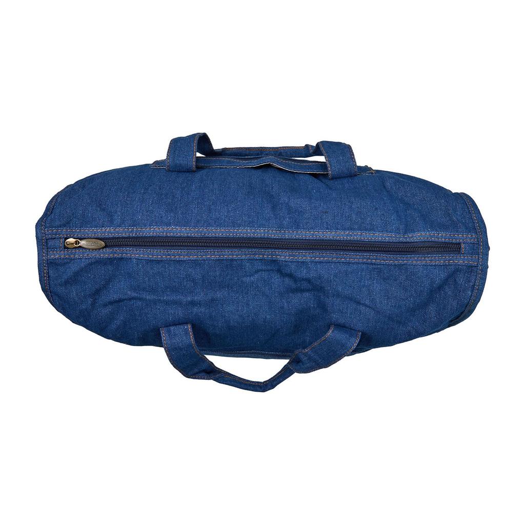 [Sifre] Foldable Boston Bag, Medium, 23L Capacity, Denim, Suitcase Carry-On Compatible, Shoulder Strap Included, Osamu Goods OG19.Denim, Jill