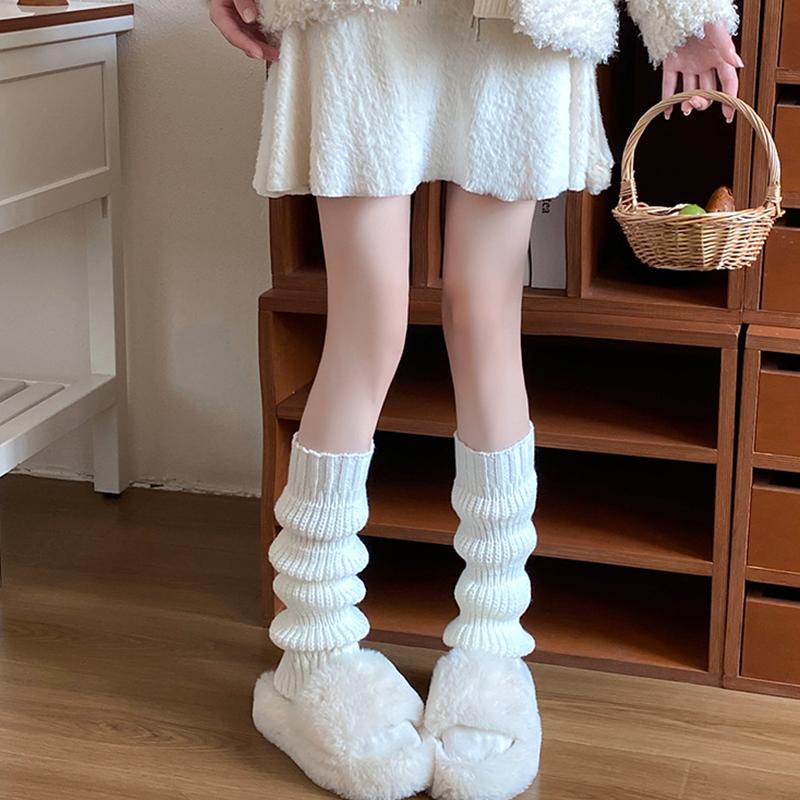 1 пара носков-фонариков, ворсовые носки, трикотажные, средняя часть, сохраняющие тепло, манжеты для ботинок