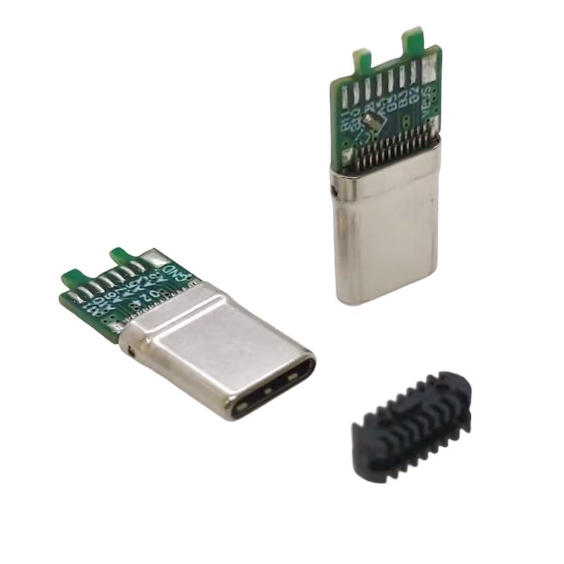 Паяемый USB-C 3.1 Male разъем для быстрой зарядки