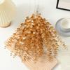 24 Pcs Artificial Eucalyptus Leaves Gold Eucalyptus Stems Eucalyptus Branches Fake Eucalyptus Leaves Faux Eucalyptus Stem for Vase Wedding Bouquet