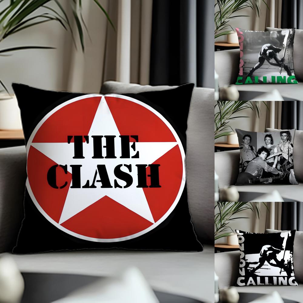 New TThe Clashed Cushion Cover Antidustmite Pillowcase Invisible Zipper Silky Short Plush Sofa Cushion Cover