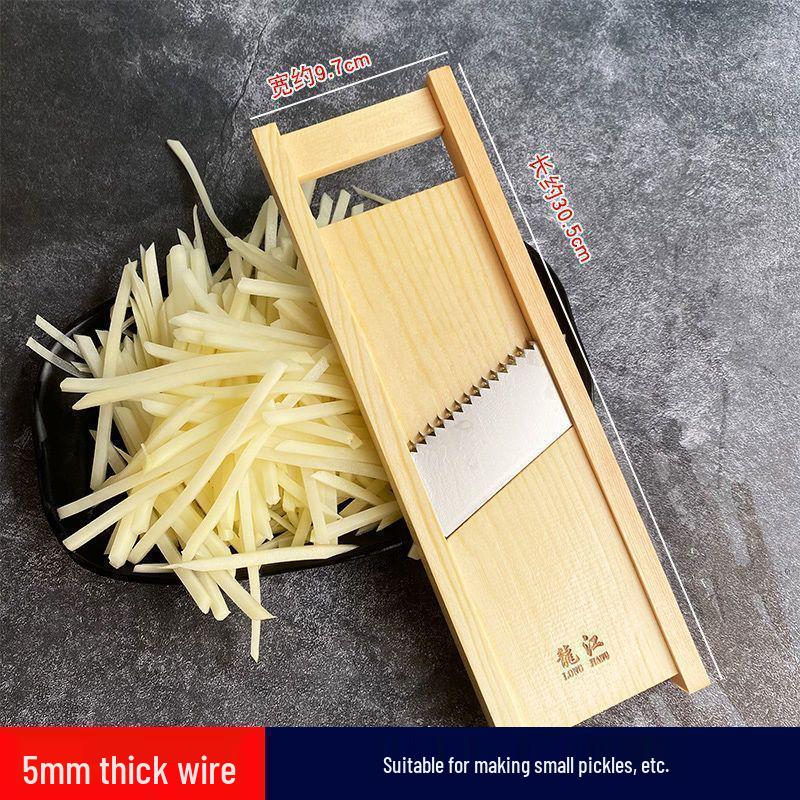 Картофелерезка и терка для овощей Longjiang 5-Coarse: Очиститель и слайсер для древесины