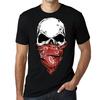 Graphic Men's T-Shirt - Gang Skull - Red Scarf Shirt for Fans