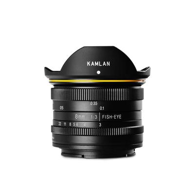 KAMLAN Сменный объектив Однофокусный объектив «рыбий глаз» 8 мм для FUJIFILM Совместимый «рыбий глаз» Включена внутренняя гарантия KAM0003 [ ] F3.0 X-Mount APS-C