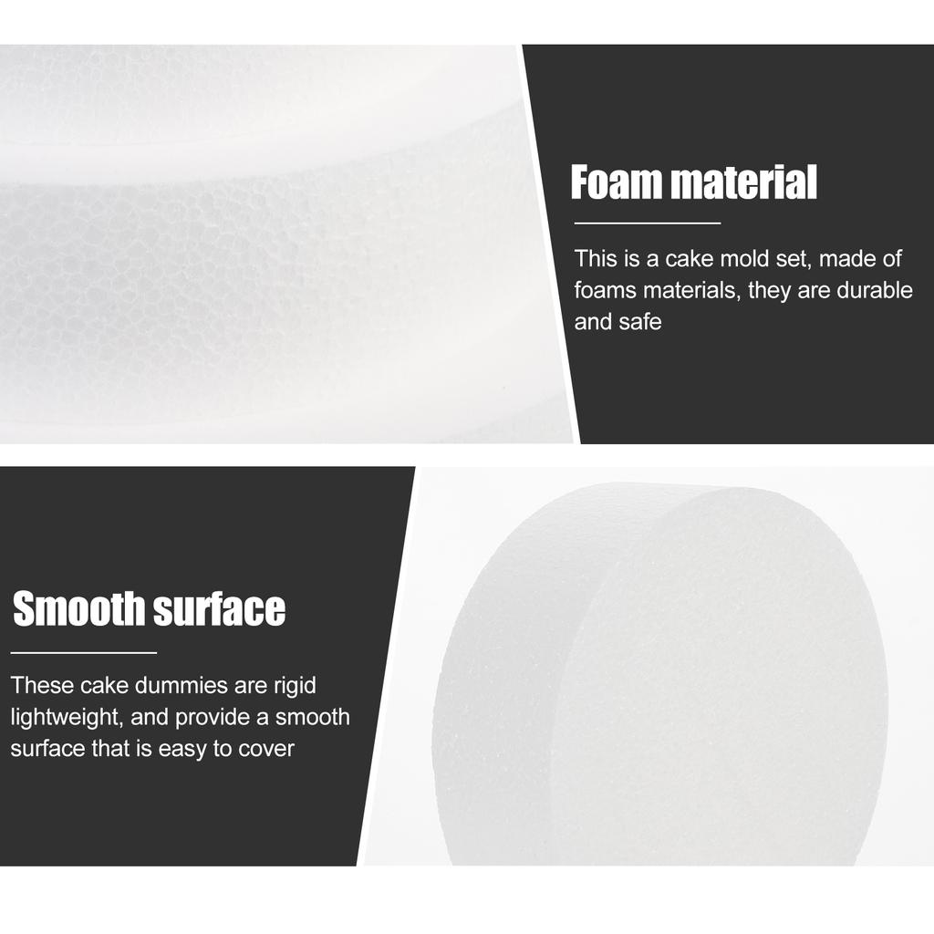 3 шт. Модель эмбриона для торта, искусственные пенопластовые украшения, набор инструментов для моделирования выпечки, декор