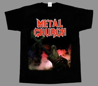 Metal Church Overkill Metallica Черная футболка унисекс с короткими рукавами и длинными рукавами