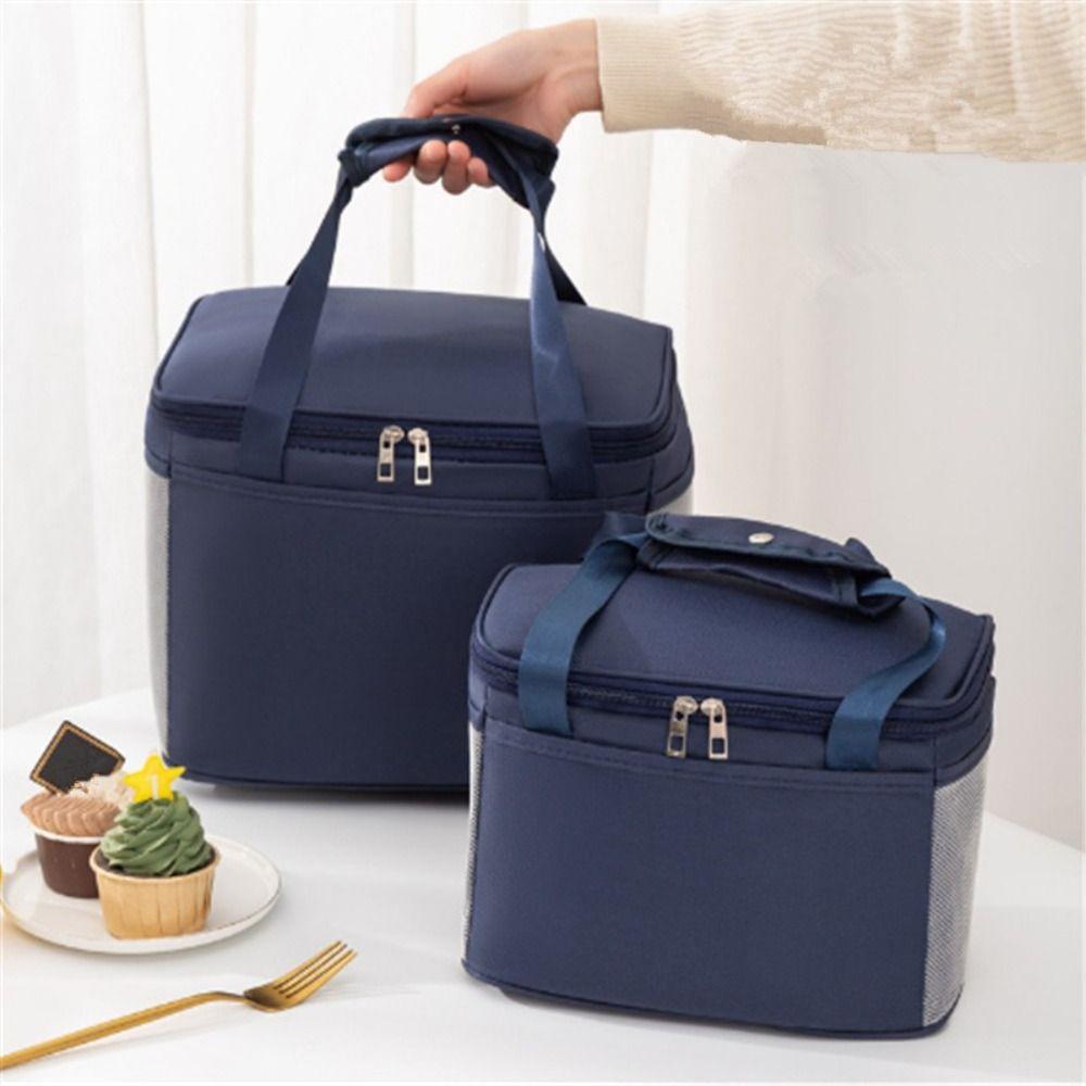 With Hard Liner Insulated Picnic  Bag Durable Cooler Bag Portable Food Thermal Bag  Camping