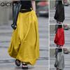 GMXIA Women's Fashion Casual Solid Color Print Summer Spring Skirts