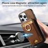 Для iPhone 16 Pro Max 15 14 Plus 13 12 11 XR XS X 7 8 SE 2 3 съемный магнитный чехол-кошелек с кольцом-держателем для карт из искусственной кожи