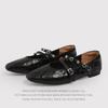 The First Layer Of Sheepskin - Mary Jane Shoes Are Fashionable And Simple Retro Shallow Mouth Women'S Single Shoes