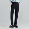 Baoxiniao Men's Easy Care Straight-Leg Casual Trousers