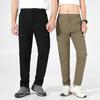 Unisex Climbing Pants Waterproof Quick-drying Travel Trousers Wide Leg Loose Straight Multi Pockets Elastic Waist Full Length Long Trousers