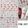 Nail Art Sticker Relief Three-Dimensional Crystal Diamond Jelly Cherry Strawberry Love Bow Point Diamond Adhesive Sticker