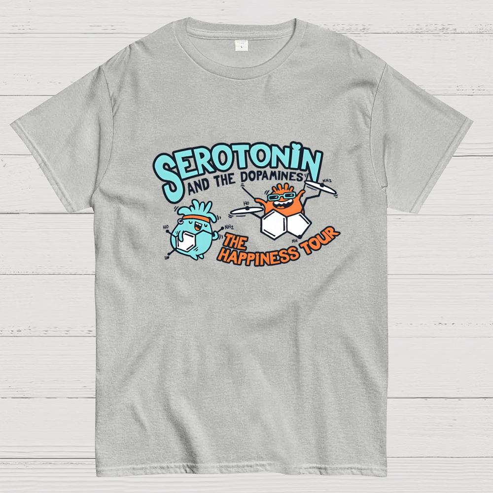 Serotonin & the Dopamines Cotton Casual Cool Loose T-Shirt