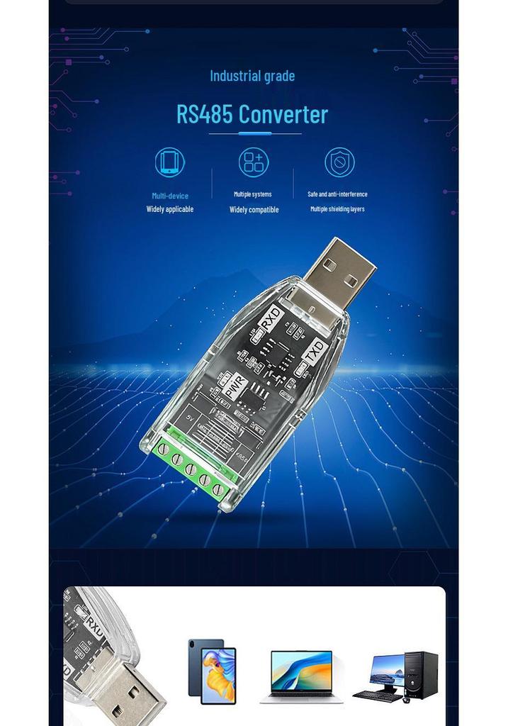 USB to RS485/232/422 Serial Communication Interface Converter for Laptops