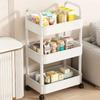 Household Multi-layer Small Cart Storage Rack Floor To Floor Kitchen Bedroom Bathroom Storage Rack Storage Rack With Wheels