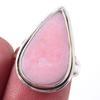 Натуральный розовый опал драгоценный камень ручной работы 925 пробы серебро кольцо размер 6 T4y85