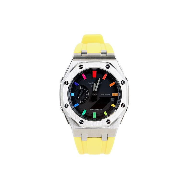 Casio Унисекс 44-миллиметровые черные часы GA-2100-1A1(Часы1--)