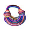 Hand Woven Knotted Noodles with Long Shoulder Straps Hand-wrapped Bag Light and Small
