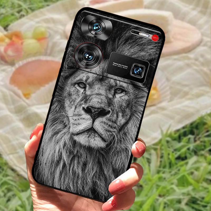 Ударопрочный чехол Funda для ZTE nubia Z60 Ultra, силиконовый, черный, мягкий бампер для чехлов телефона Nubia Z60 Ultra, Z60Ultra, мультяшный корпус
