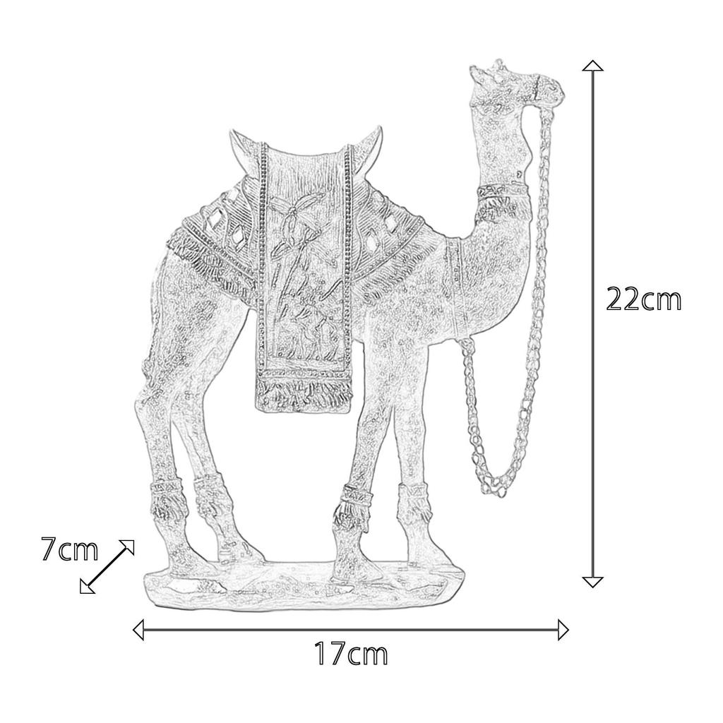 Camel Figurine Animal Statue Camel Sculpture Tabletop Ornament for Living Room Centerpiece Bedroom Bookshelf Home Decoration