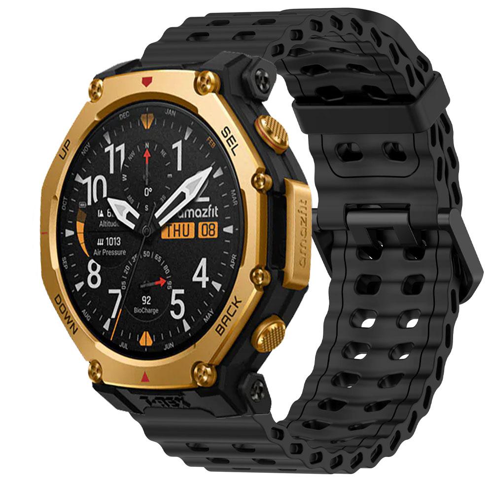22 мм Силиконовый ремешок 'Океан' для Amazfit T-Rex3 Pro 48 мм Спортивный браслет Correa для Amazfit GTR 47 мм/Balance 2 1/Bip 6 5/Helio Band