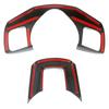 For GWM Tank 300 2024 2024 RHD LHD Carbon Steering Wheel Frame Cover Trim Interior Accessories Black Wood Grain Decoration Refit