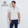 [Cotton+Mulberry Silk] 2025 Summer Knitted Collar Short-sleeved T-shirt for Men 7005