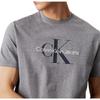 Comfortable Round Neck Short Sleeve T-Shirt With Letter Print Men Tops Medium-Gray 00040EM286-P7E
