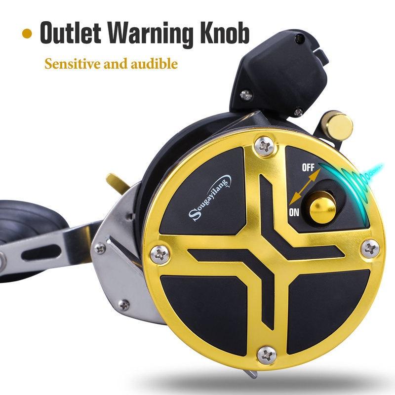 Правосторонняя троллинговая катушка с 6+1 шарикоподшипниками и передаточным числом 4,1:1 для морской рыбалки