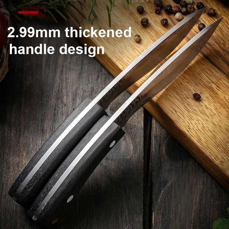 Монгольский нож для мяса Ручная ковка Нож для овец Нож для обвалки Открытый охотничий нож Нож для мяса для барбекю Фруктовый нож