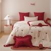 OEING Joyful Red Wedding Bedding Set