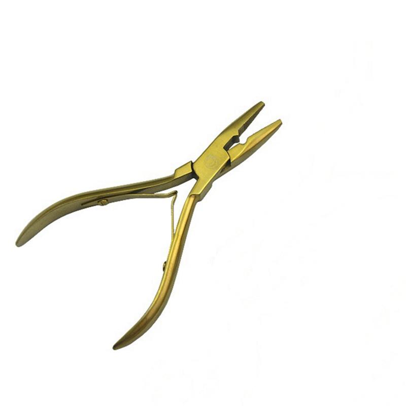 1 шт., 5-дюймовые серебряные зажимы из нержавеющей стали, плоскогубцы для наращивания волос с отверстием, кератиновое кольцо для наращивания волос, инструменты для удаления