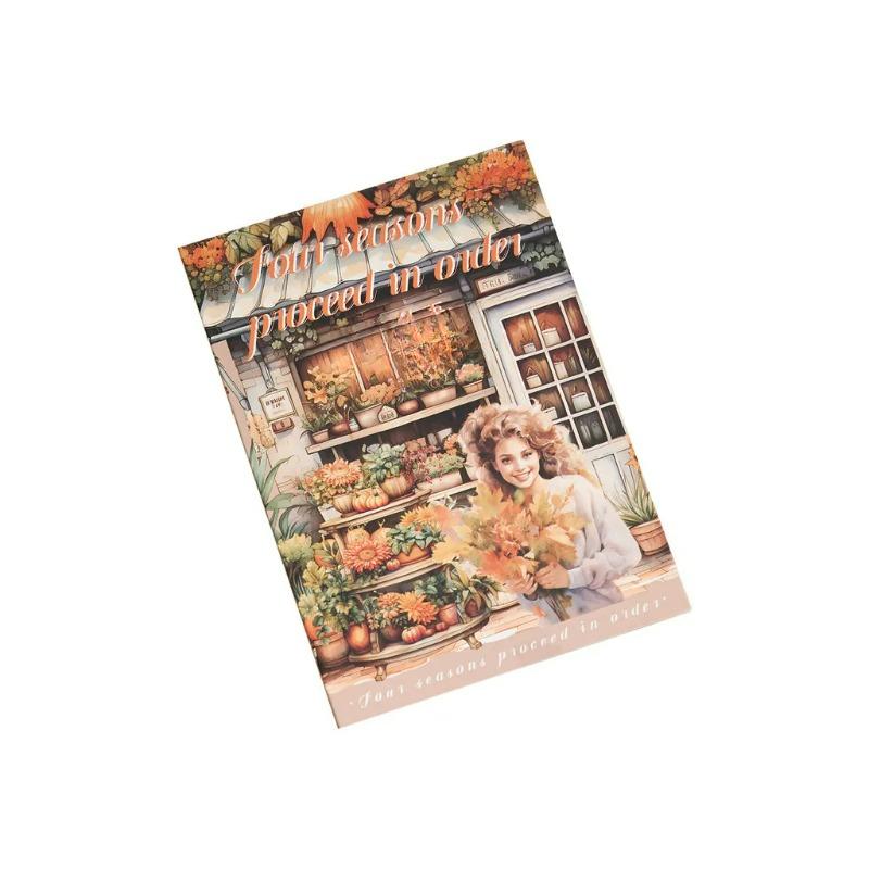 20Sheets PET Stickers Season Series PET Decorative Stickers Diary Girls Scrapbooking Material Decor Album Stationery Stickers