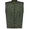 Leopard Print Zip Sleeveless Vest Men Vests Khaki IX0006