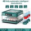 48/72 Eggs Incubator for Chicken Goose Bird Quail Incubation Tools Full-automatic Intelligent Control Incubation Equipment