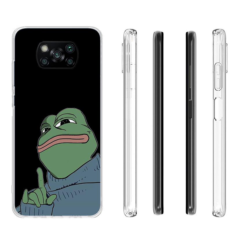 Cute Frogs Party Sad Pepe Phone Case For Xiaomi Poco X7 X6 X5 Pro F7 Ultra Redmi 15C 15 13C 13 12C 12 10 10A 10C 9 9A 9C 9T Cove