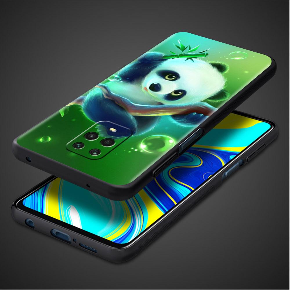 Funda для Xiaomi Redmi Note 10 9 11 Pro мягкий чехол для телефона 10S 9S K40 8 9A 9C 9T 7 10C 8T силиконовый чехол милый мультяшный животное панда